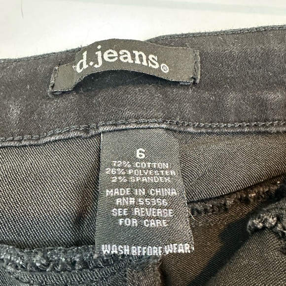 d. jeans Skinny Jeans- Black - Picture 3 of 4